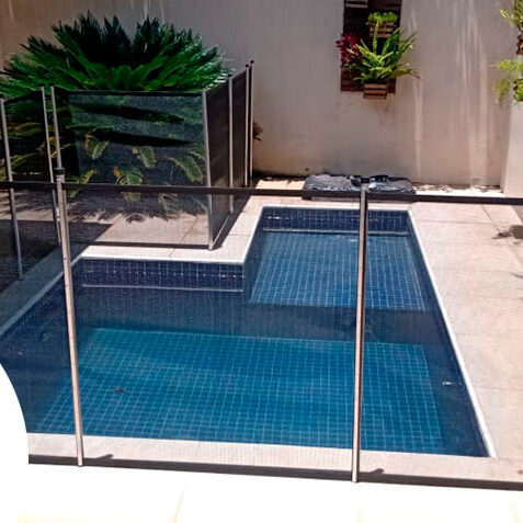 cerca para piscina em camburi