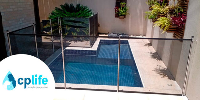 cerca para piscina em camburi