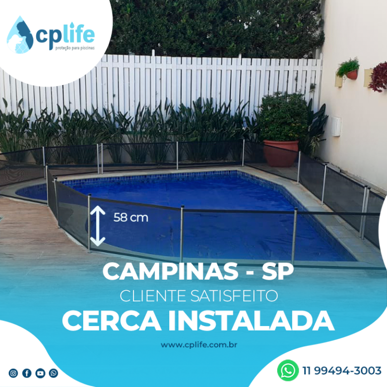 cerca para piscina em campinas