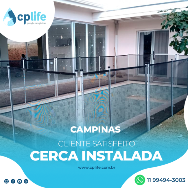 cerca para piscina em campinas