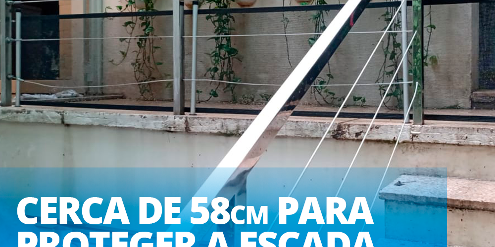 cerca para piscina de 58 cm