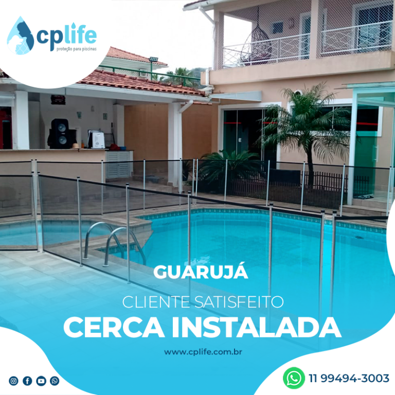 cerca para piscina guarujá