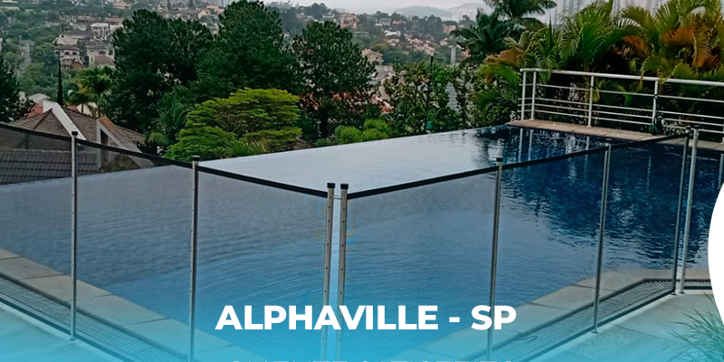 cerca para piscina em alphaville
