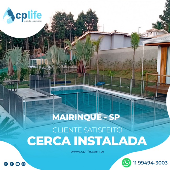 Cerca para piscina em mairinque