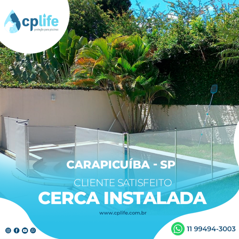 Cerca removível para piscina