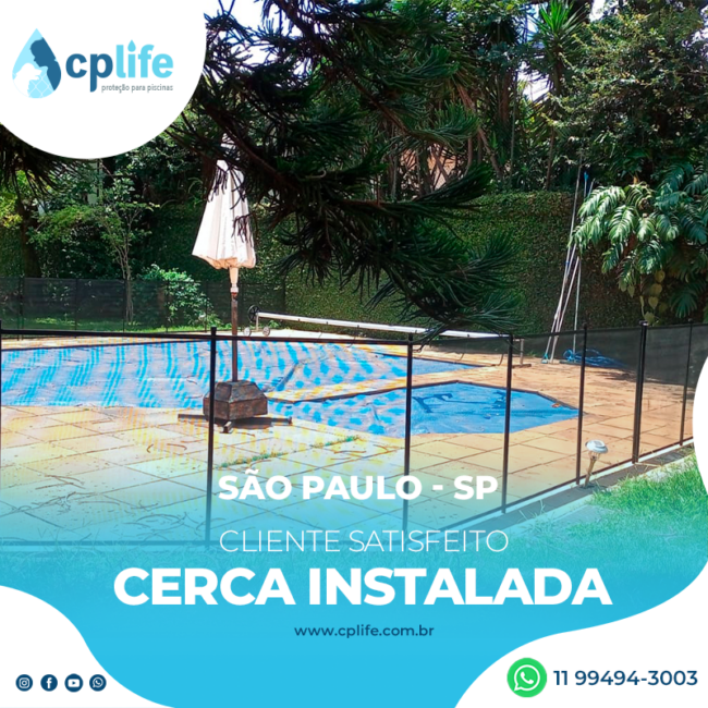cerca de piscina em são paulo