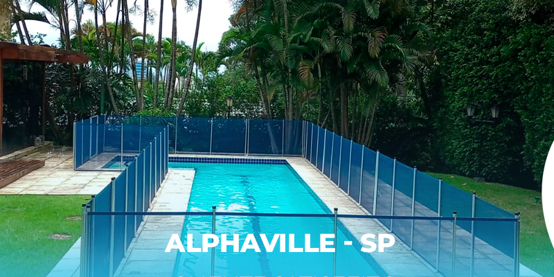 Cerca para piscina em Alphaville,