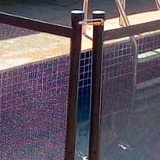 cerca piscina aço inox