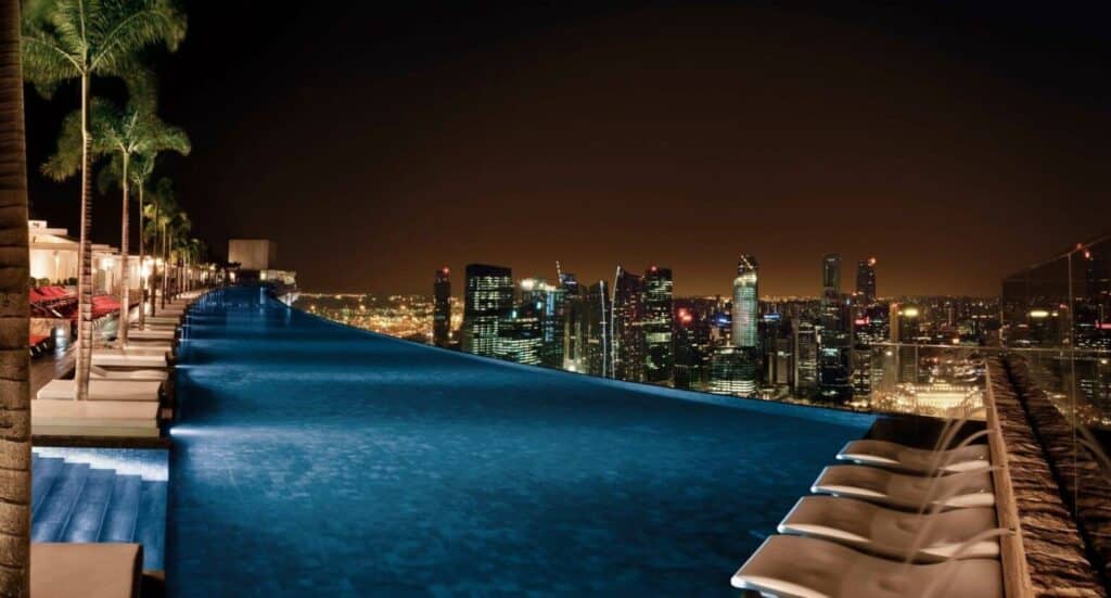 Piscina mais incrível do mundo no Hotel Marina Bay Sands