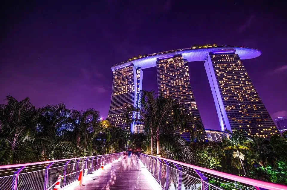 Piscina mais incrível do mundo no Hotel Marina Bay Sands