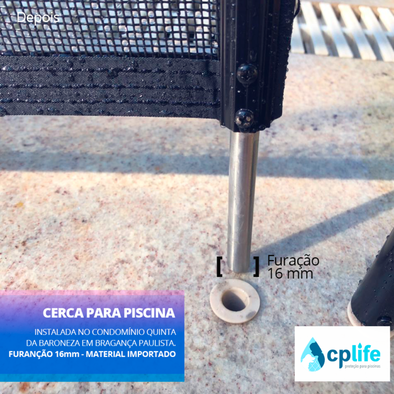 cerca removível para piscina 16mm