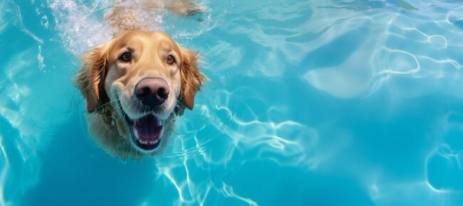 cuidados com pets na piscina