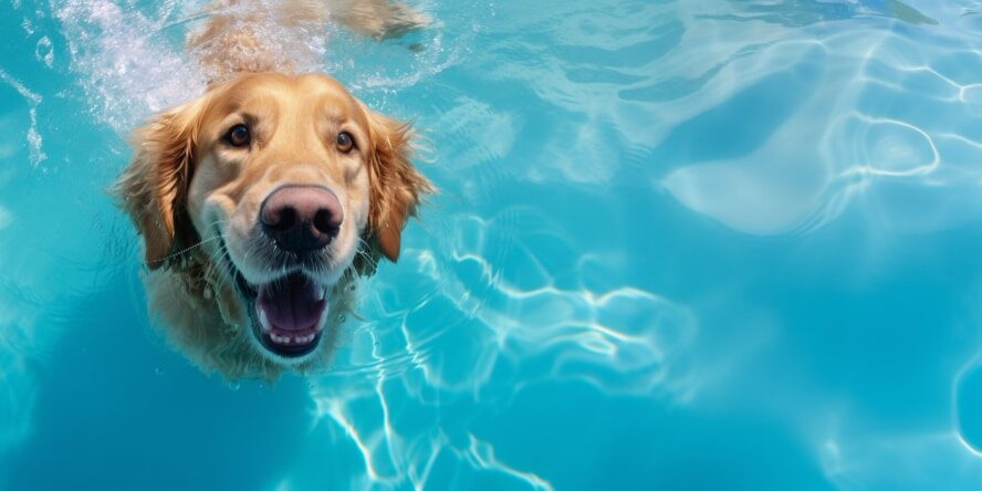 cuidados com pets na piscina